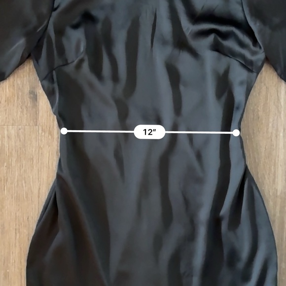 Silky Backless Mini Witch Dress with Angel Sleeves - Picture 9 of 13
